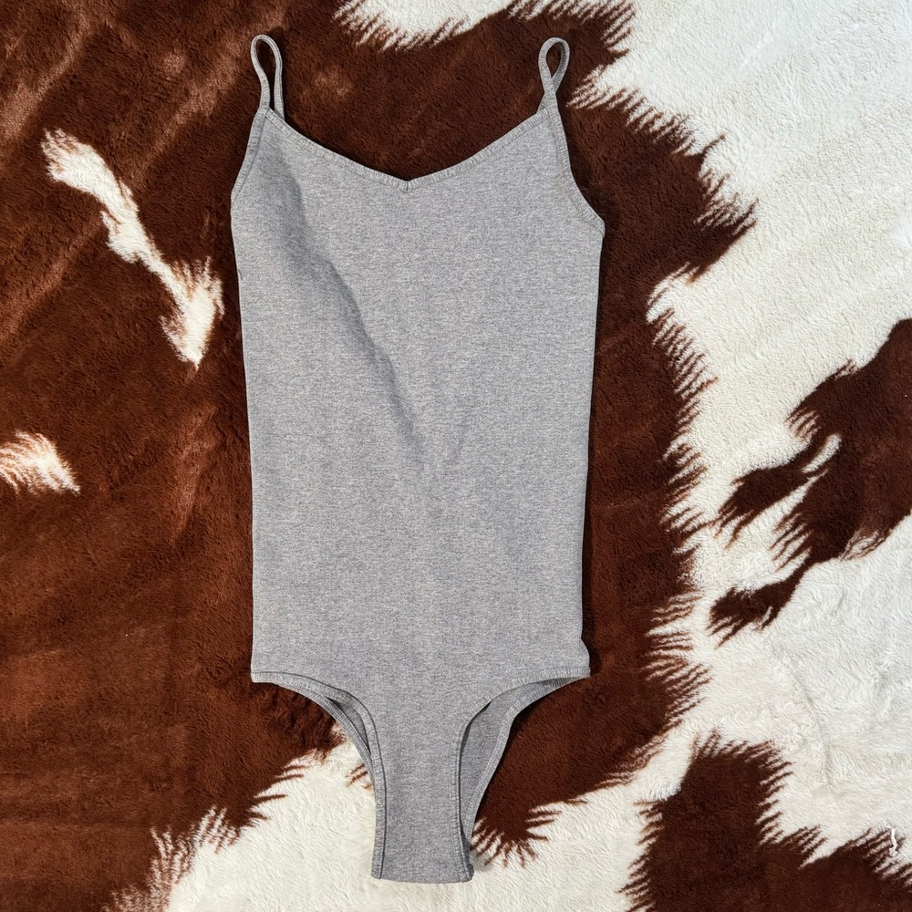 NWOT Free People Grey Bodysuit - Picture 2 of 6